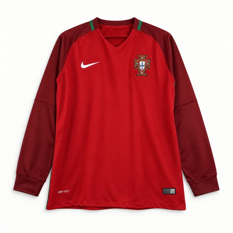Maillot Portugal 2016 domicile manches longues · Rétro — Vue de face