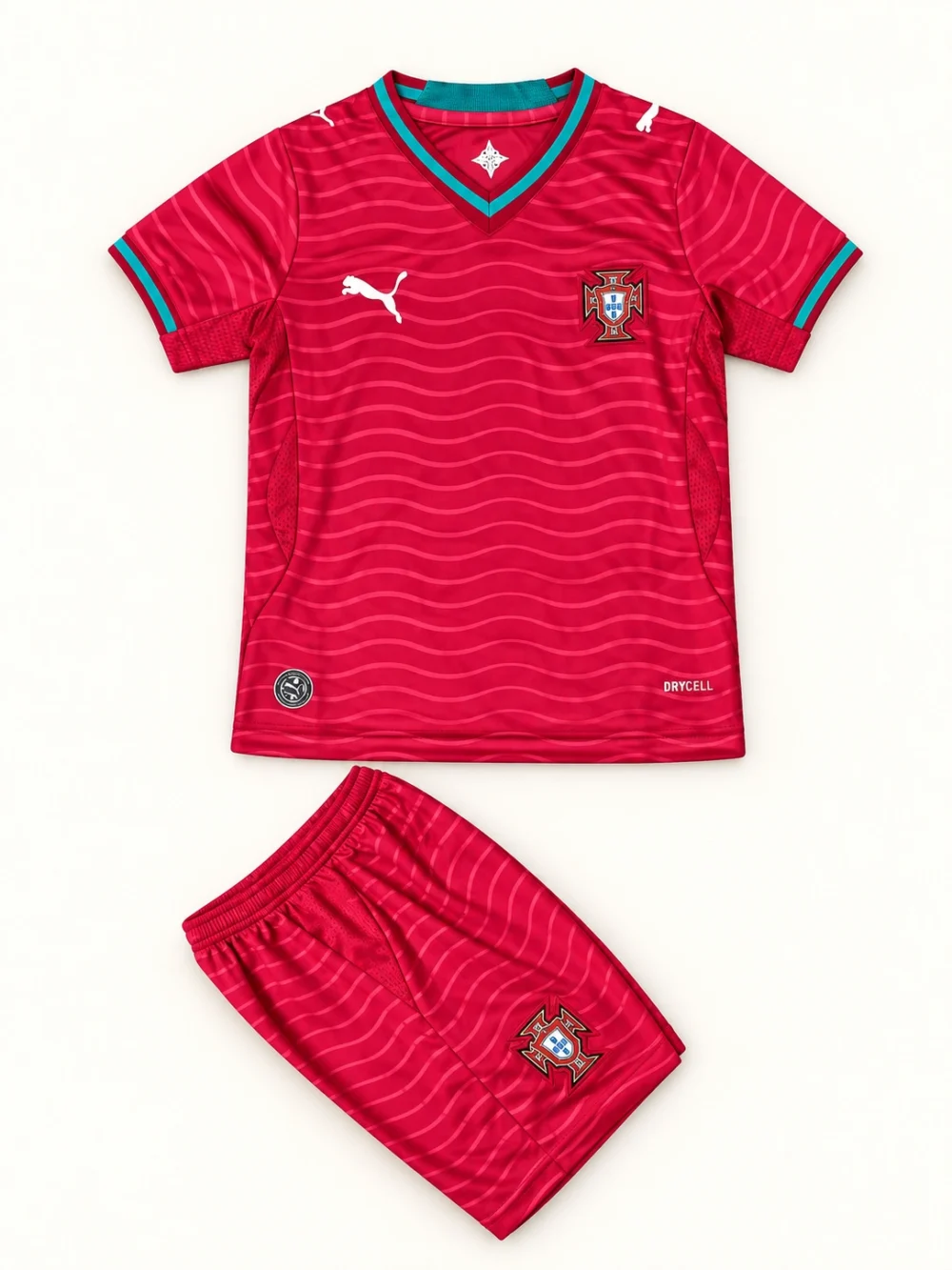 Ensemble enfant Portugal 2026 domicile · Enfant — Vue de face