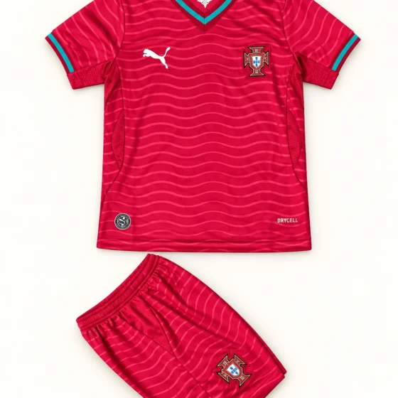 Ensemble enfant Portugal 2026 domicile · Enfant — Vue de face