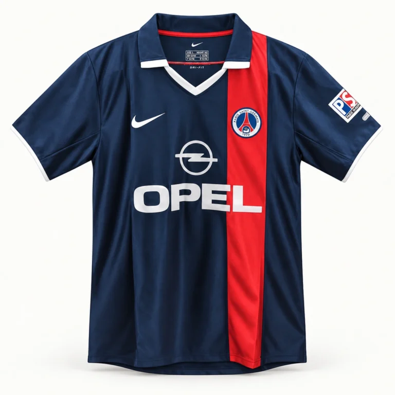 Maillot PSG 2001/02 domicile · Rétro — Vue de face