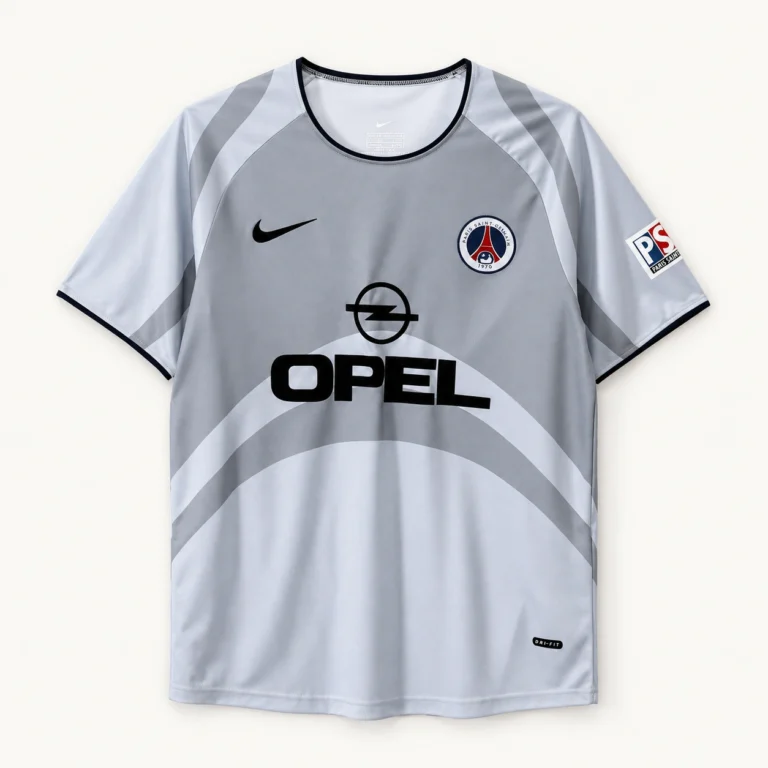Maillot PSG 2001/02 extérieur · Rétro — Vue de face