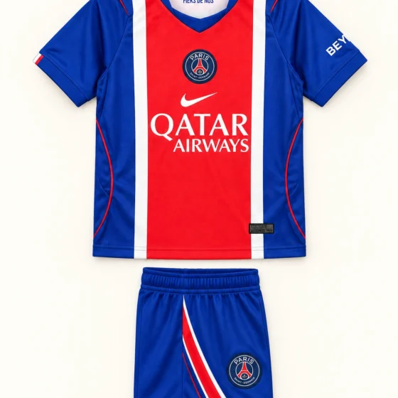 Ensemble enfant PSG 2026/27 domicile · Supporter — Vue de face