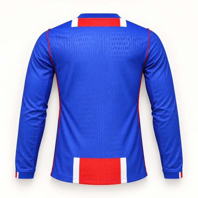Maillot PSG 2026/27 domicile manches longues, vue de dos