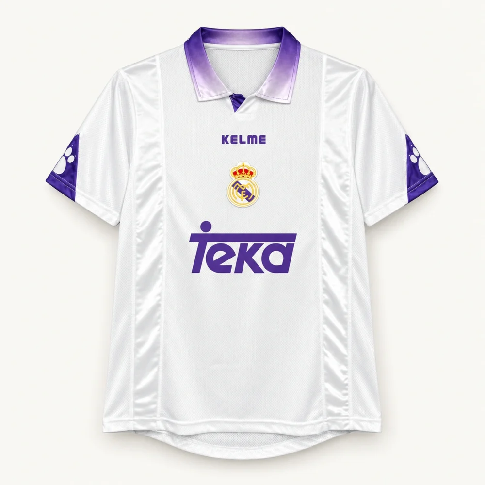 Maillot Real Madrid 1997/98 domicile · Rétro — Vue de face