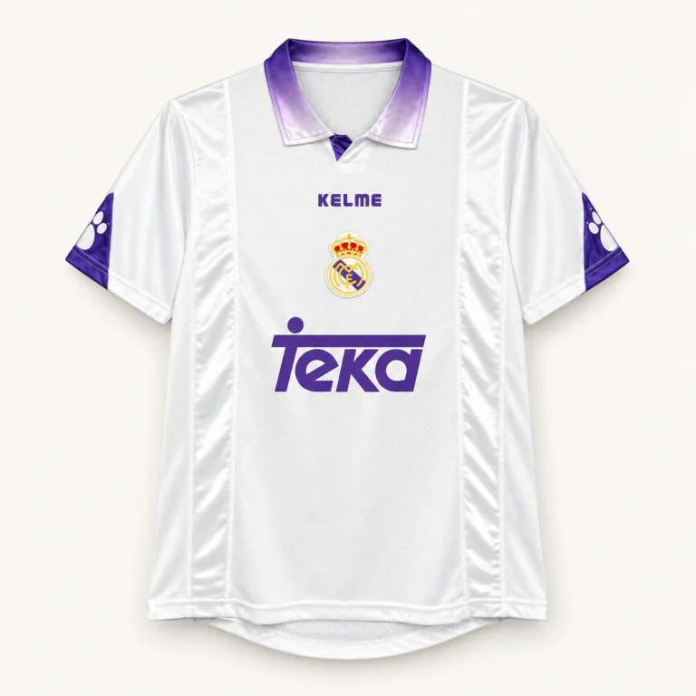 Maillot Real Madrid 1997/98 domicile · Rétro — Vue de face
