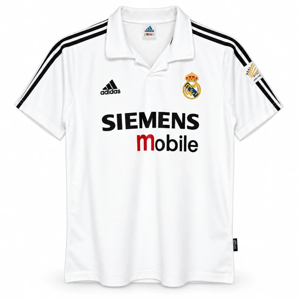Maillot Real Madrid 2002/03 domicile — Vue de face