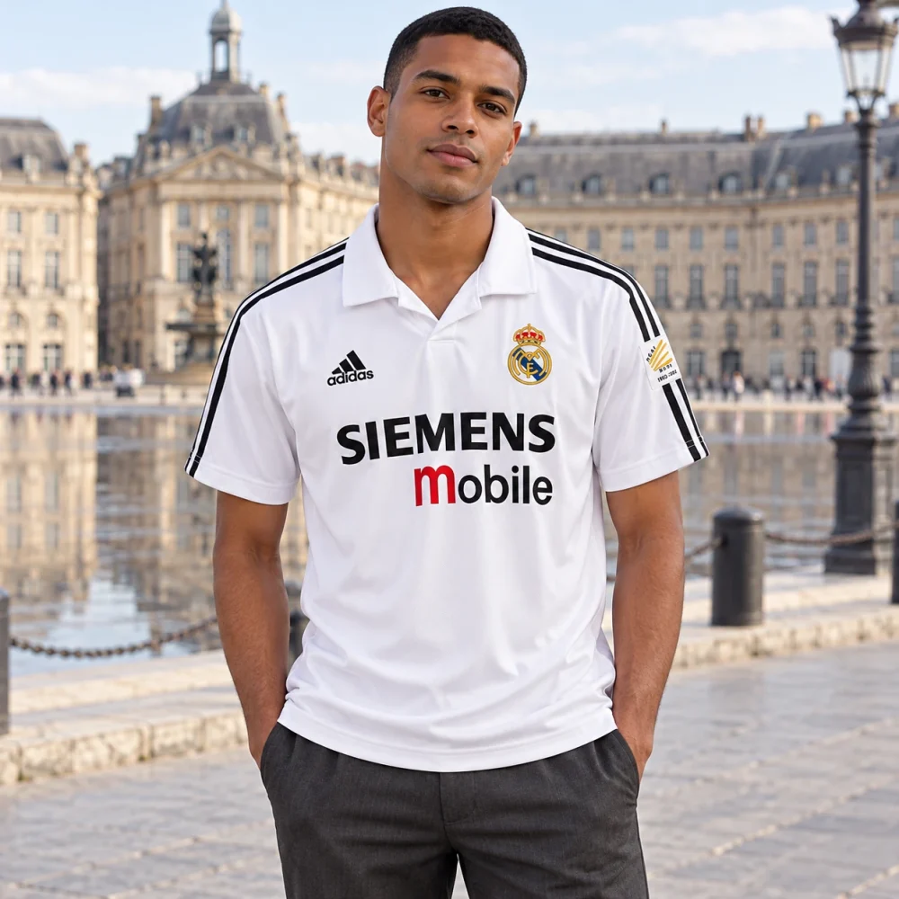 Maillot Real Madrid 2002/03 domicile — Vue portée