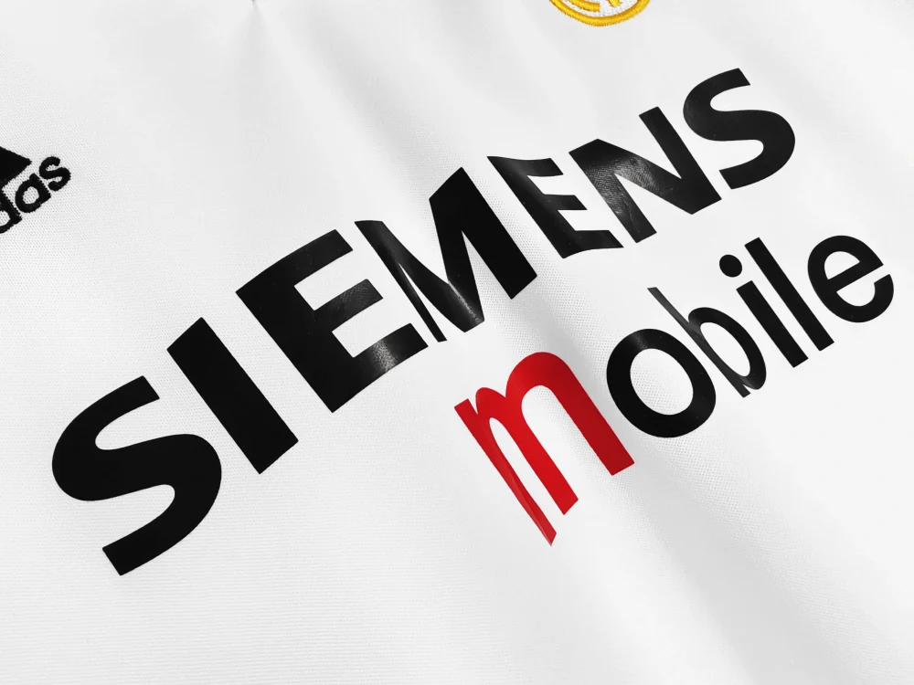 Maillot Real Madrid 2002/03 domicile — Détail de l’impression