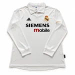 Maillot Real Madrid 2002/03 domicile manches longues · Rétro — Vue de face