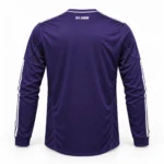 Maillot Real Madrid 2010/11 third violet manches longues · Rétro — coupe joueur — Vue de dos