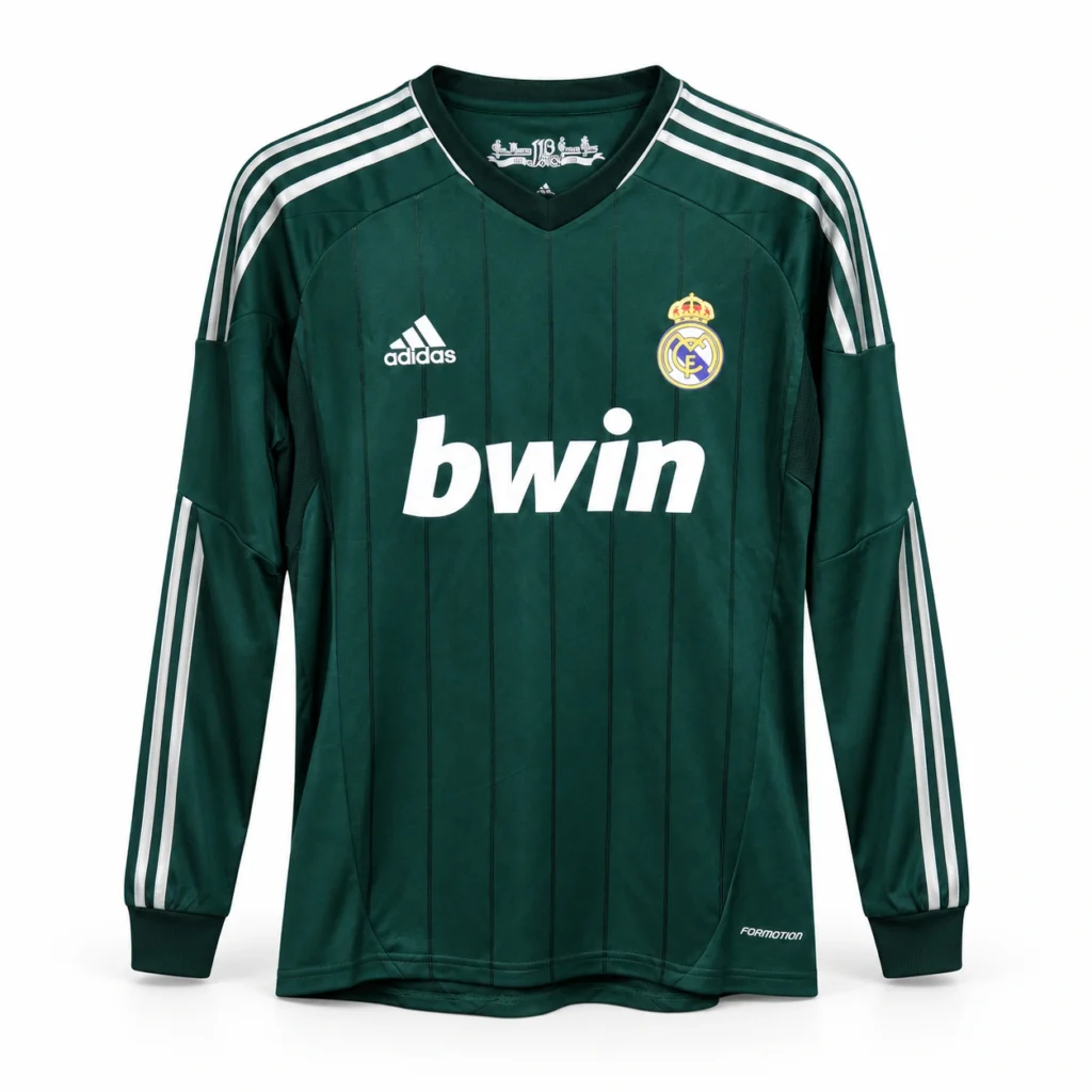 Maillot Real Madrid 2012/13 third vert manches longues