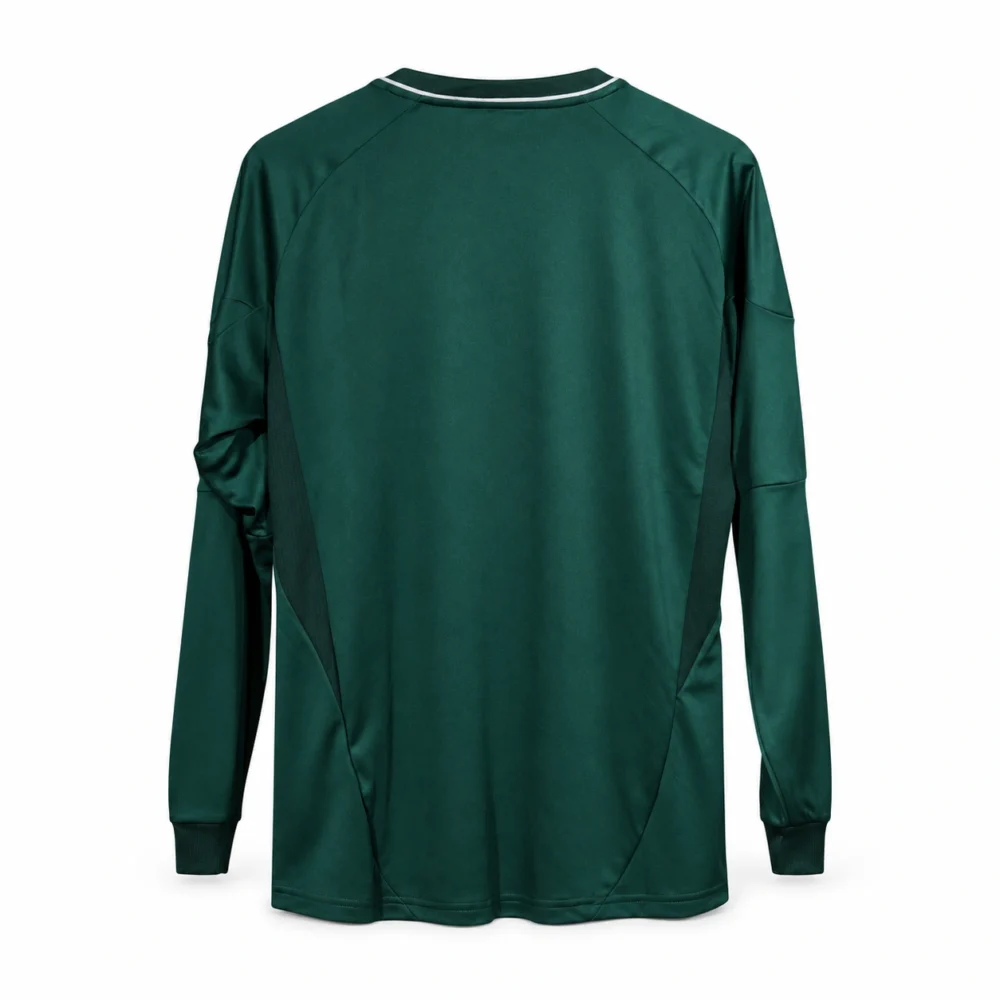 Maillot Real Madrid 2012/13 third vert manches longues · Rétro — coupe joueur — Vue de dos