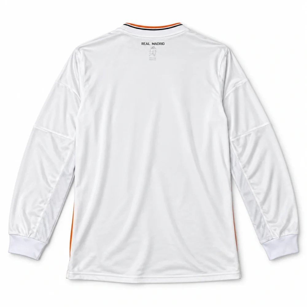 Maillot Real Madrid 2013/14 domicile manches longues · Rétro — Vue de dos