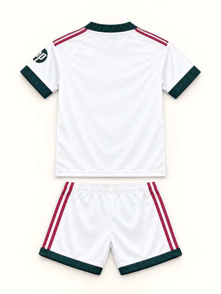 Ensemble enfant Real Madrid 2026/27 domicile, vue de dos