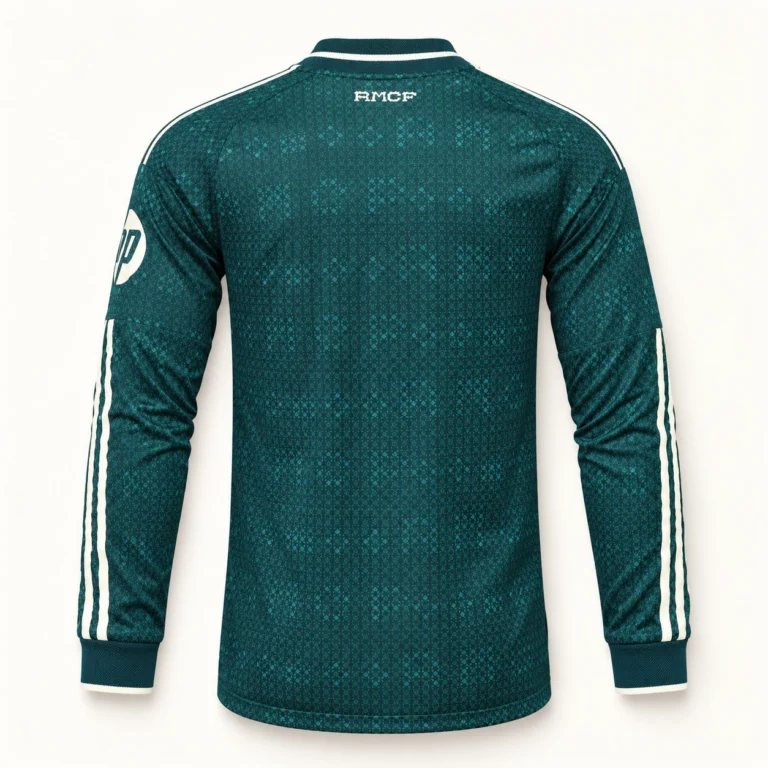 Maillot Real Madrid 2026/27 extérieur manches longues, vue de dos